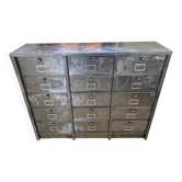 Furniture with 15 flaps industrial metal locker Strafor 1950
