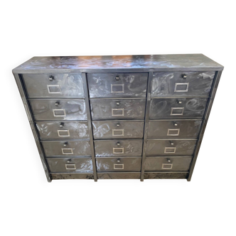 Furniture with 15 flaps industrial metal locker Strafor 1950