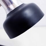 Black and chrome metal desk lamp