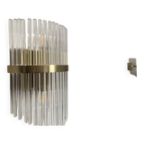 Felicity wall lamp with glass tubes and gold metal - nv gallery