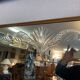 Brewery mirror, hollow engraved glass, perfect condition