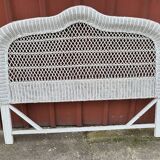 White rattan headboard 1960 1970