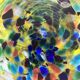 Blown glass trivet confetti Italy