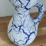 Fat lava blue pitcher Vallauris