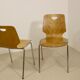 Pair of stackable chairs in Plywood plywood. Ref Leo.
