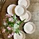 Set of 6 vintage dessert plates from Saint Amand.