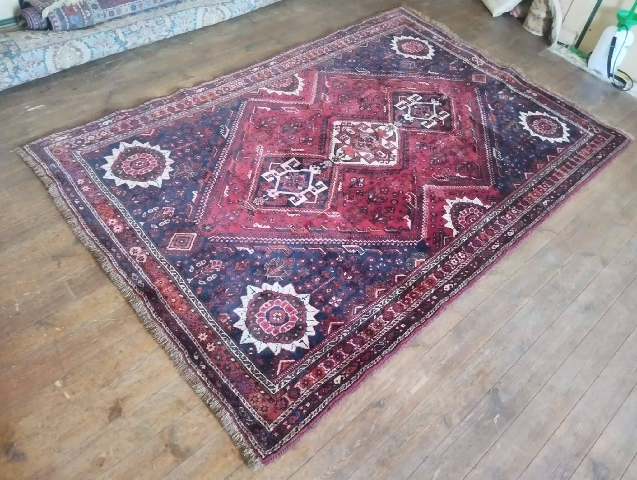 Persian Qashqai carpet handwoven 257x172cm
