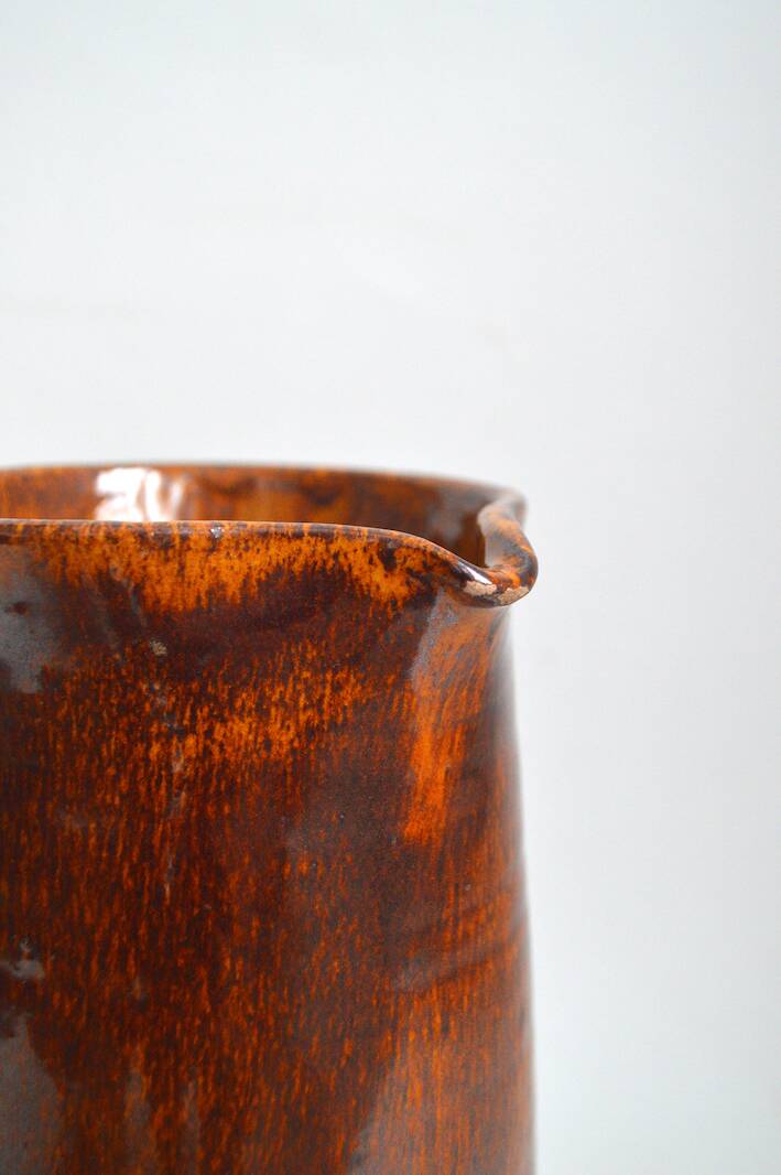 Tamegroute-inspired stoneware carafe