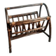 Vintage rattan magazine rack, 1970s