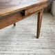 Table de ferme XIXème chêne 270cm avec allonges