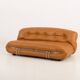 Canapé Soriana d'Afra et Tobia Scarpa pour Cassina, en aniline entièrement naturelle