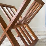 Vintage design geometric magazine rack