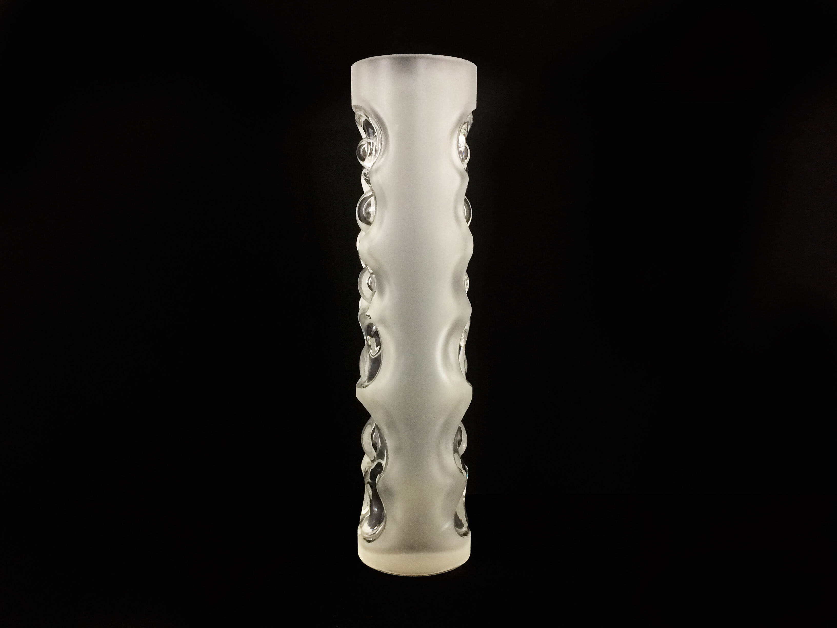 Peill & putzler crystal vase, West Germany, brutalist vase. Year 50