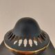 Arlus lamp in black metal, brass and glass circa 1950