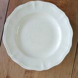 Assiette montée ivoire Sarreguemines