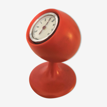 Thermomètre vintage tulipe design années 70