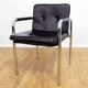 Set of 4 Bauhaus leather armchairs