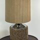 Vintage lamp in cork and chrome 1970