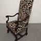 Pair of oak state armchairs, France, late 18th century