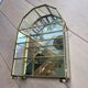 Glass and brass display shelf to install or hang