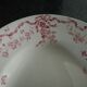 Longwy dish, pink and white Manon model