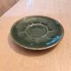 Lot de 5 sous tasses vertes et or "Bouichou Carcassonne"