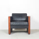 2 vintage Walter Knoll leather lounge chairs, 1970's