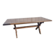 Table à manger moitié de siècle piètement croisé
