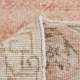 Pale Red & Beige Turkish Runner Rug, 71x301Cm