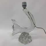 Set of 2 Daum France crystal table lamp , 1950's