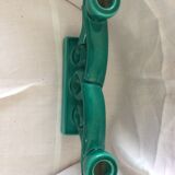 Green candlestick faience 1950s