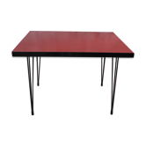 Table de bistrot formica vintage pieds eiffel