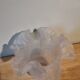 Globe of vintage molded glass lamp art deco opaque portable suspension