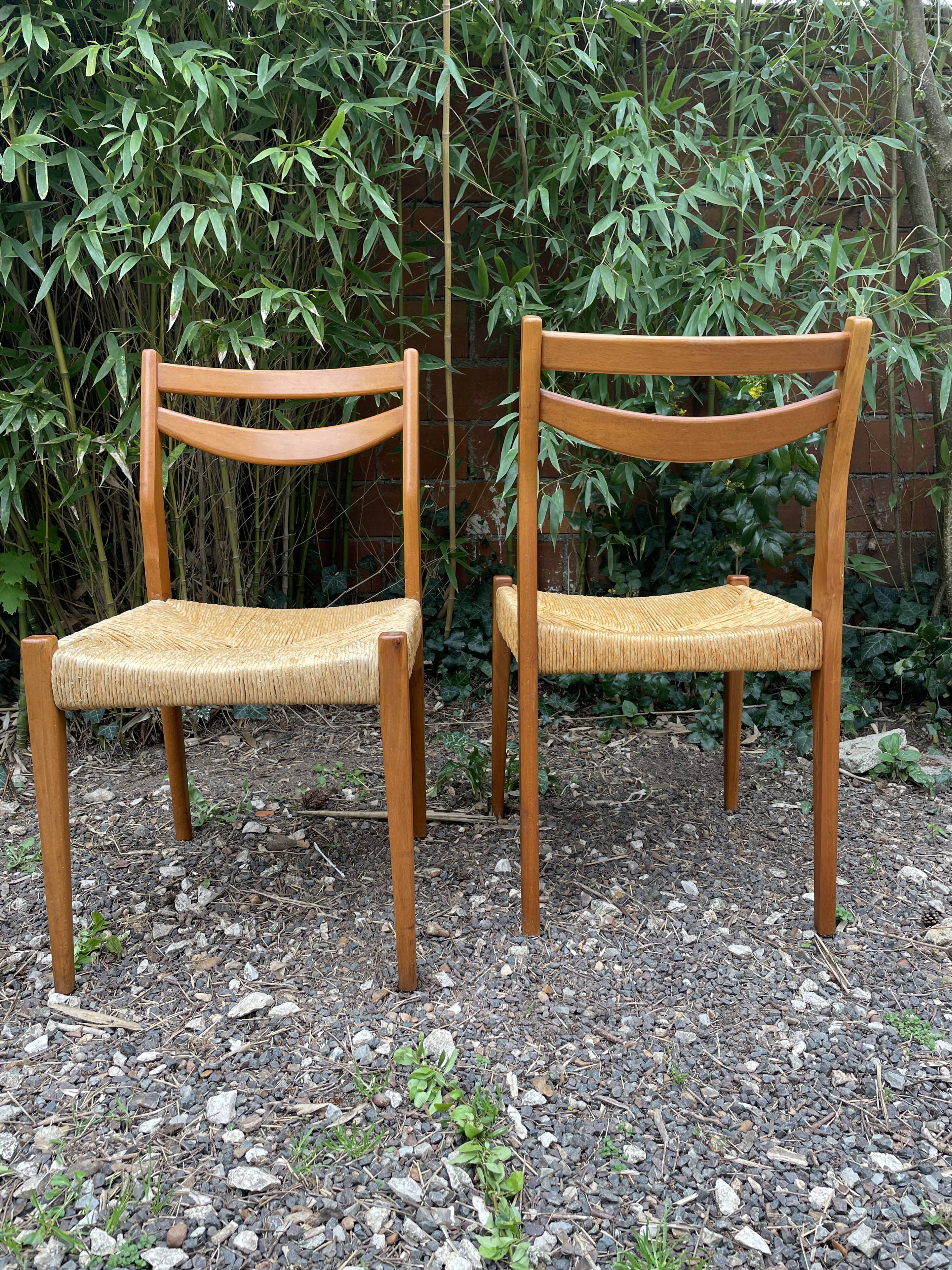 Set of 6 Vintage Scandinavian Chairs