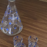Liquor decanter and its 8 glasses
