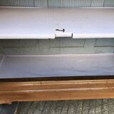 Louis Philippe style sideboard in solid walnut with 3 doors and 1 pull-out shelf.