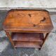 1950s Art Deco solid wood shelf with drawer