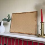 Antique engraving of duck wooden and gilded frame