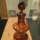 Vase Carafe whisky verre souffle brun