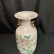 Grey peony porcelain vase signed early 20th century, China