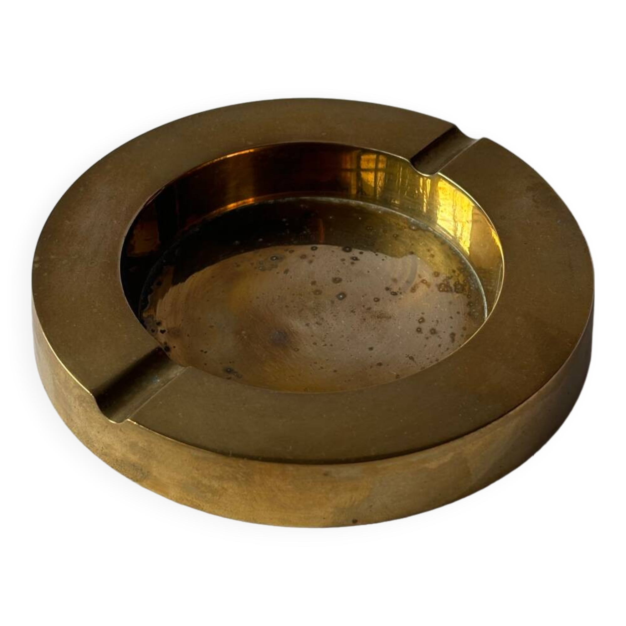 Vintage brass ashtray