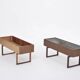 Elegant Danish Midcentury Teak wooden Planter Box with inlay metal tub