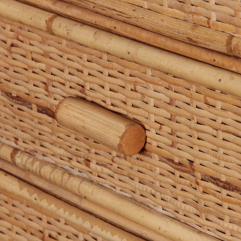 Vintage 1960s rattan and bamboo storage