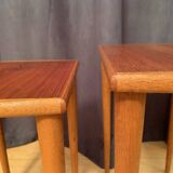 Paire de tables d'appoint, Danemark, années 1960.