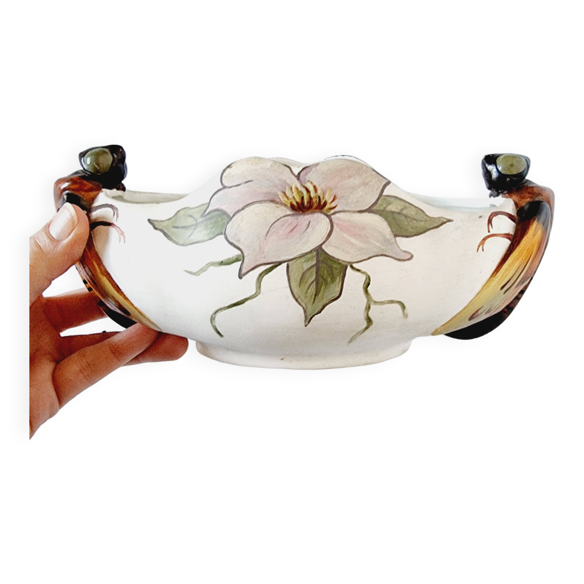 Authentic 1901 Royal Copenhagen Art Nouveau Porcelain planter Attributed to Arnold Krog