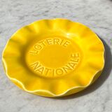 Empty cup ceramic pocket St Clément yellow National Lottery vintage 60s