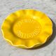 Coupe vide poche céramique St Clément jaune Loterie Nationale vintage années 60