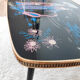 Table basse en bois, vintage , années 50 , pieds compas