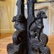 Carved wooden jardinière, Black Forest work, 19th century.