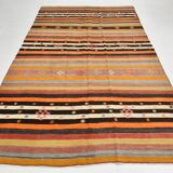6x11 Multicolor Wool Kilim Rug, 190x322Cm
